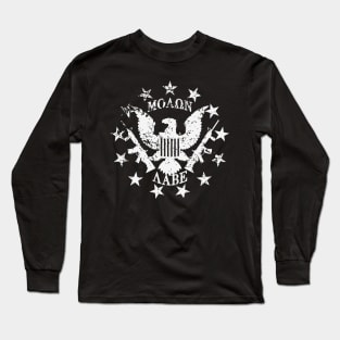 Molon Labe US Great Seal and Stars White Long Sleeve T-Shirt